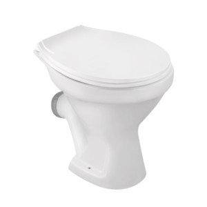Eauset Montana P Trap 180mm White Floor Mounted Water Closet without Seat cover