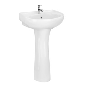 Eauset Neva 560x415x840 White Wash Basin with WNE0801SW Full Pedestal