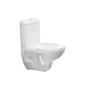 Eauset Neva 620x350x740 White Couple Closet Wall Mounted with Seat Cover