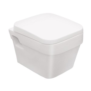 Eauset Pristine 490x345x340 White Wall Hung Water Closet with UF Seat Cover