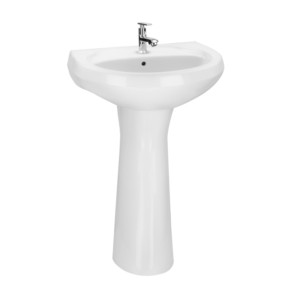 Eauset Rio 525x420x880 White Wash Basin with WRI0801SW Full Pedestal