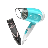 Havells USB Quick Charge Zoom Wheel Trimmer and Compact 1200W Hair Dryer