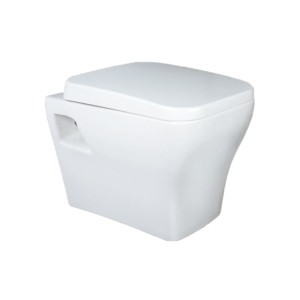 Rak Zac Deluxe 525x360x350 Wall Hung Water Closet with Soft Close Seat Cover White