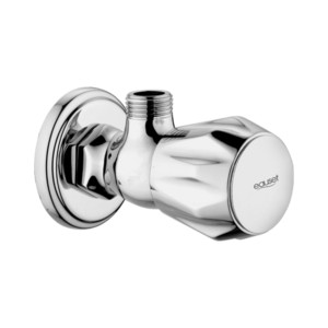 Eauset Ebro Angular Stop Cock with Wall Flange / without Wall Flange