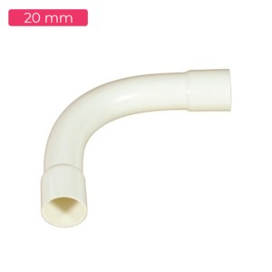 Shine Plast PVC Electrical Bend 20mm Ivory Medium