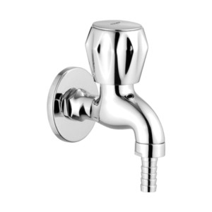 Eauset Ebro Bib Cock with nozzle and Wall Flange