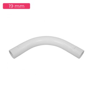 Shine Plast PVC Electrical Bend 19mm Ivory Medium