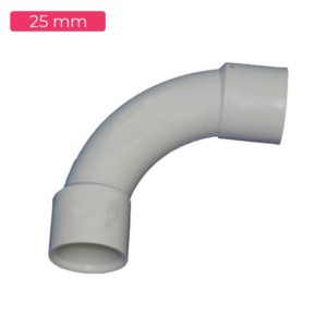 Shine Plast PVC Electrical Bend 25mm Grey Medium