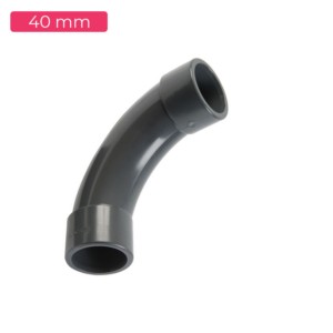 Shine Plast PVC Electrical Bend 40mm Black ISI