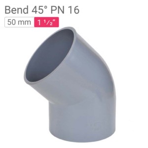 Star PVC Bend 45° PN 16 50mm 1.50inch