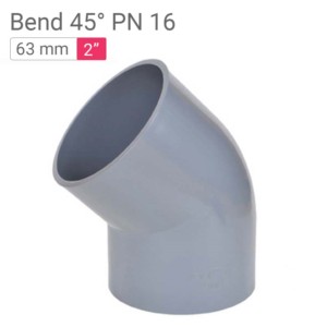 Star PVC Bend 45° PN 16 63mm 2inch