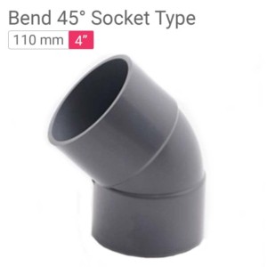 Star PVC Bend 45° Socket Type 110mm 4inch