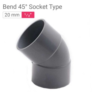 Star PVC Bend 45° Socket Type 20mm .50inch