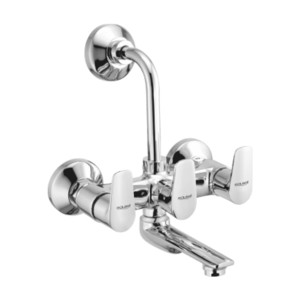 Eauset Otra Bath Mixer with provision for over head shower with LBend 115mm with wall flange