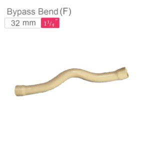 Supreme AquaGold uPVC Bypass Bend (F) 32mm SCH 80 Off White