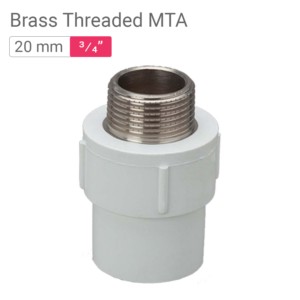 Star UPVC Brass Threaded MTA 20mm .75inch