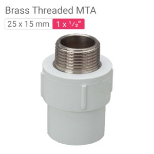 Star UPVC Brass Threaded MTA 25x15mm 1x.50inch