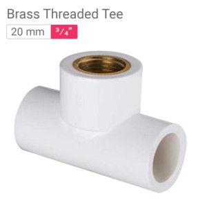 Star UPVC Brass Threaded Tee 20mm .75inch