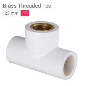Star UPVC Brass Threaded Tee 25mm 1inch