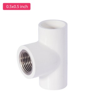 Krishi UPVC Brass Tee 0.5x0.5inch
