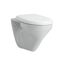 Parryware Indus 490x355x380mm White Wall Hung Water Closet with E8305 Indus Plus Soft Close Seat Cover