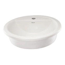 Parryware Flair 480x480x200mm White Self Rimming Counter Top Wash Basin