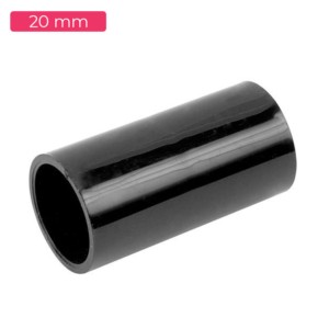 Shine Plast PVC Coupler 20mm Black Heavy