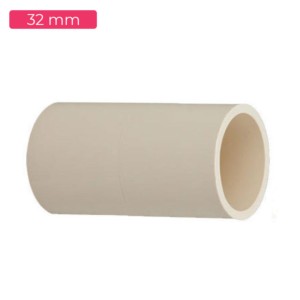 Shine Plast PVC Coupler 32mm Ivory Heavy