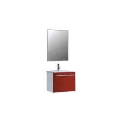Parryware Iris 600x900mm Mirror with C845F46 Iris Base Cabinet 580x460x480mm White PVC Wall Hung
