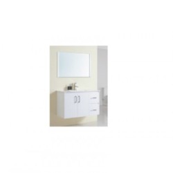 Parryware Dani 900x800mm Mirror with C846J46 Base Cabinet 900x460x580mm MDF Wall Hung