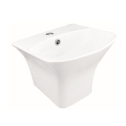 Parryware Petal 365x350x275mm Single Piece Wash Basin with Pedestal