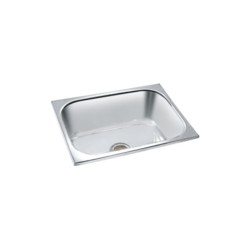 Parryware Coral 24x18x9inch Folded Edge Gloss Finish Single Bowl Kitchen Sink