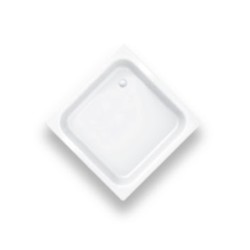 Parryware Europa Ceramic Shower Tray 700x700x140mm White with Anti-Slip