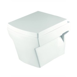Parryware Camel 490x340x340mm White Wall Hung Water Closet with Soft Close Seat Cover
