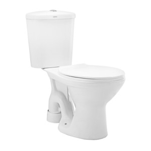 Cera Calibre P Trap 660x365x770 Snow White Two Piece Water Closet with S1060101 Cistern, B1510101 Carina seat cover and B1810101 Twin flush fittings