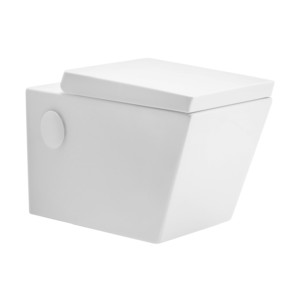 Cera Calico 565x360x350 P Trap Snow white wall hung EWC with Soft close seat cover