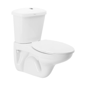 Cera Callaghan Set P Trap 655x405x730 Snow White Two Piece Wall Hung EWC with S1060104 Cistern, B1510101 Carina seat cover and B1810107 Twin flush fittings