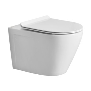 Cera Camel P Trap 555x370x365 Snow white wall hung EWC with Duroplast slim seat cover