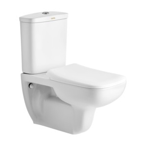 Cera Campbell Set P Trap 655x365x755 Snow White Two Piece Wall Hung EWC with S1060103 Cistern, B1520167 Campbell slim soft close seat cover and B1810106 Twin flush fittings