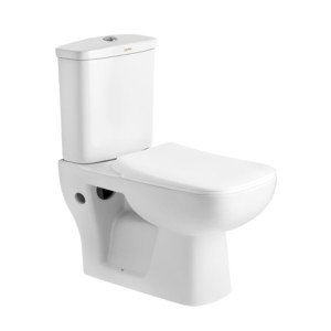 Cera Campbell S Trap 120mm 655x370x770 Snow White Two Piece Water Closet with S1060103 Cistern, B1530117 Campbell duroplast seat cover and B1810113 Twin flush fittings