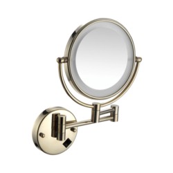 Cera LED Mirror 200mm dia Wall Mounted Shaving