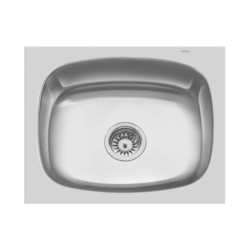 Cera Dallas 610x455mm Matt Single bowl sink manufactured from 1.0 mm thick 304 grade stainless Steel