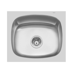 Cera Darby 610x455mm Matt Single bowl sink manufactured from 1.0 mm thick 304 grade stainless Steel