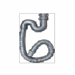 Cera Outlet connection pipe for single bowl sink without overflow