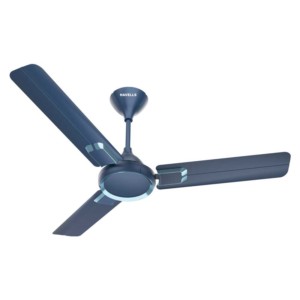 Havells Glaze 1200mm Sapphire Blue Chrome Decorative Ceiling Fan