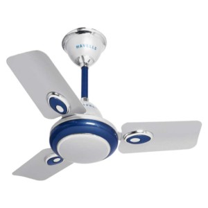 Havells Fusion 600mm Pearl White-Silver Decorative Ceiling Fan