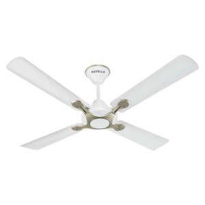 Havells Leganza 4 Blade 1200mm Pearl White-Silver Decorative Ceiling Fan