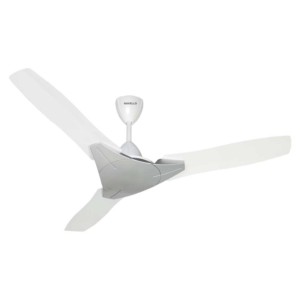 Havells Troika 1200mm Pearl White Silver Decorative Ceiling Fan