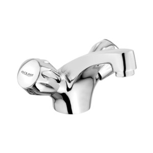 Eauset Ebro Center Hole Basin Mixer without popup waste system with 450mm braided hose