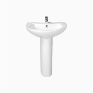 Somany Cheri 620x480x820mm Wash Basin with Full Pedestal